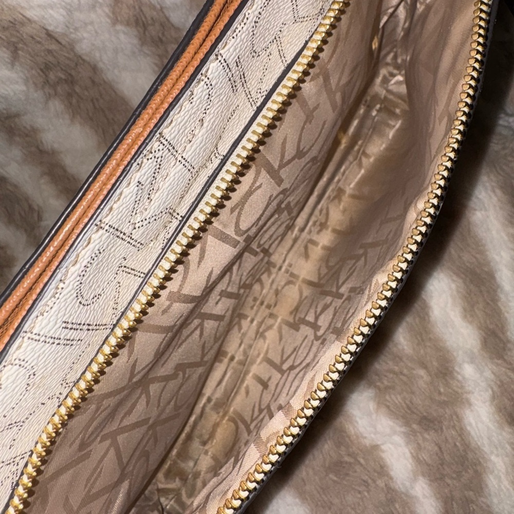Calvin Klein Beige and Brown Crossbody Bag - Picture 2 of 9